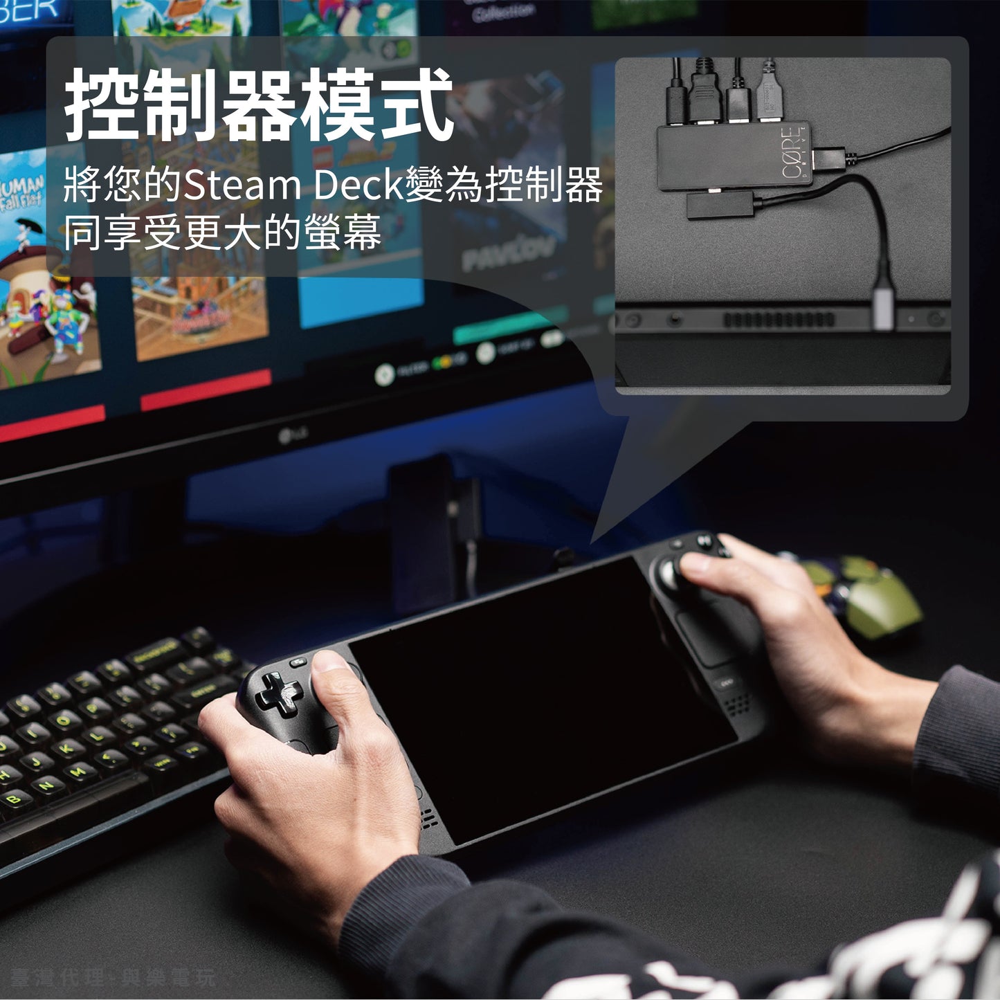 Multifunctional compact portable dock Steam Deck/ROG Ally